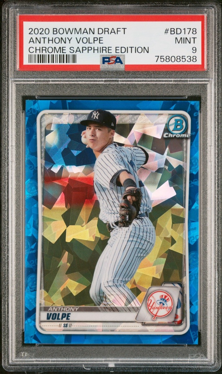 その他 2020 bowman sapphire Anthony volpe PSA9 2020 Bowman Chrome Sapphire Anthony Volpe Sapphire PSA 9 | eBay