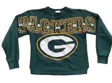 Vintage Green Bay Packers NFL Football Crewneck Sweatshirt Youth Size Medium Vtg