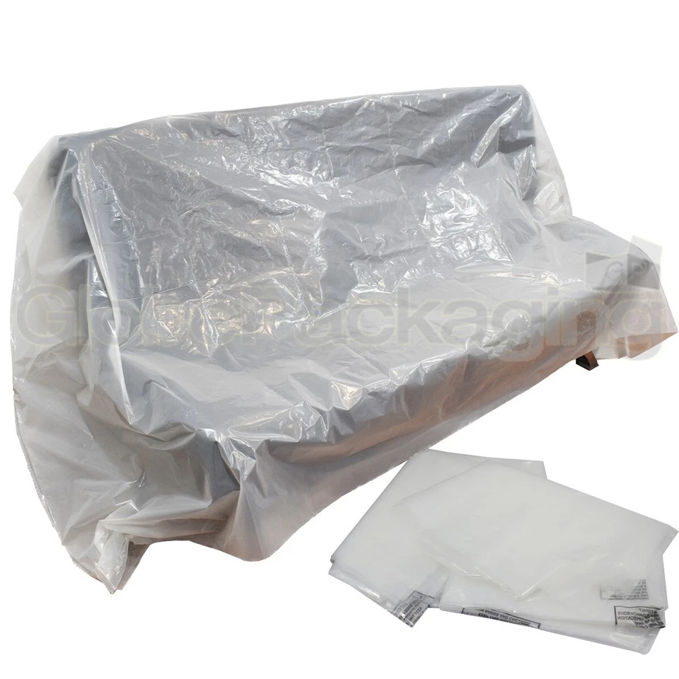HEAVY DUTY LARGE SOFA FURNITURE STORAGE COVERS BAGS 3048x1372mm *ALL QTY'S* - Image 2 of 4