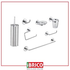 SET ACCESSORI BAGNO CROMO SERIE ONE - KIT 8 PEZZI