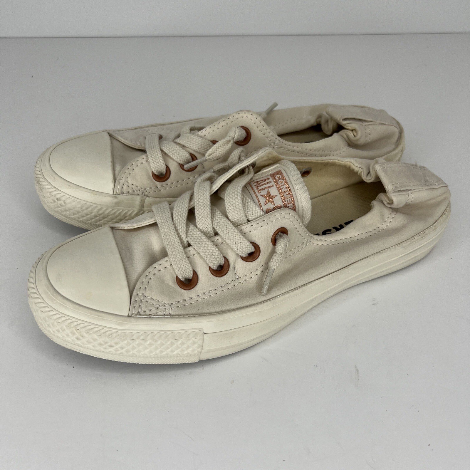 Converse Chuck Taylor All Star WalkOn Heel Shoes Womens Size 6.5 Canvas Sneakers