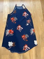 Xiaojie Women's Halter Floral Print Mini Dress Boho Small