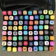 NEW TOUCH MiGO 80 PC Twin Markers Set Art/School/Home/Office Broad & Fine Tips