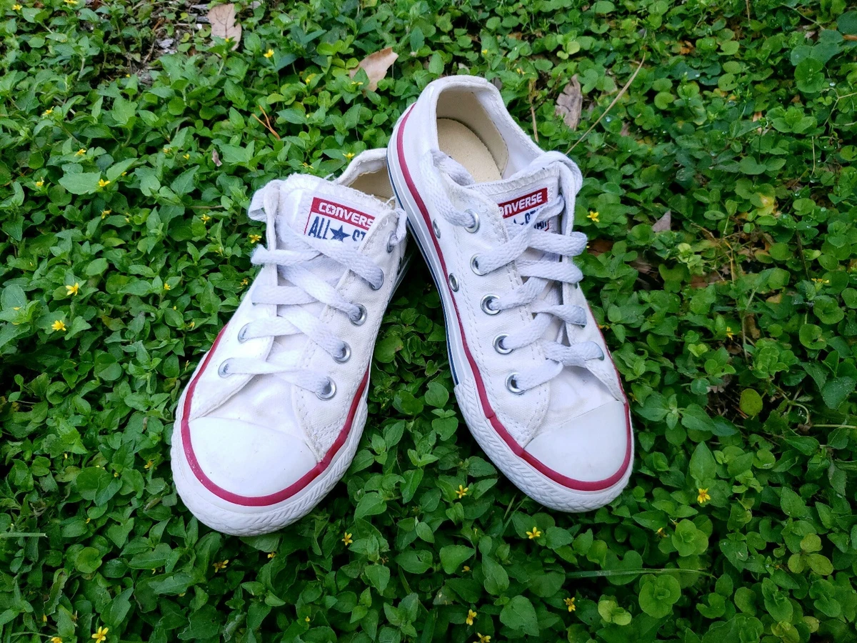 Converse All Star White Slip On Chuck Taylor s Kids Size 11