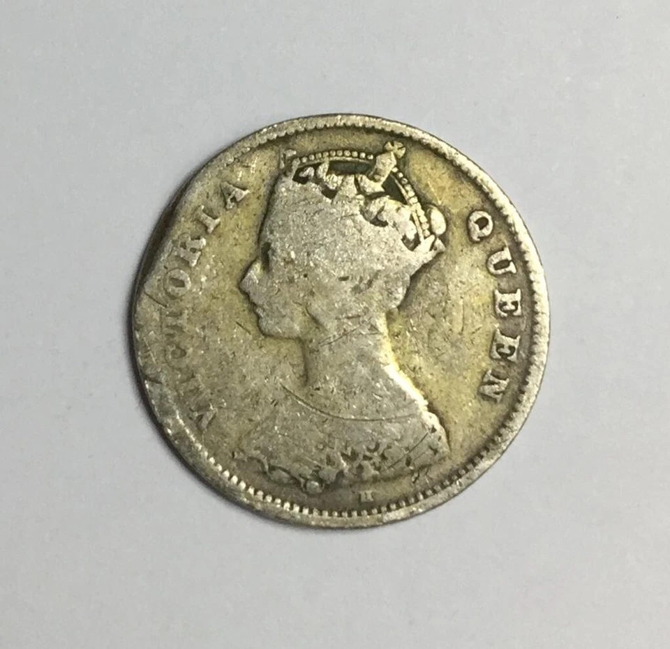 Mazuma *FC452 Hong Kong Victoria 1900 10 Cents F Only - Image 2 of 2