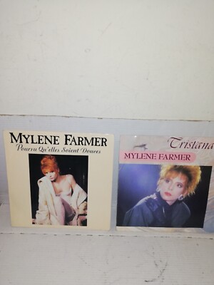 SET 2 VINYL 45T MYLENE FARMER TRISTANA + VORAUSGESETZT, ES IST WEICH BE