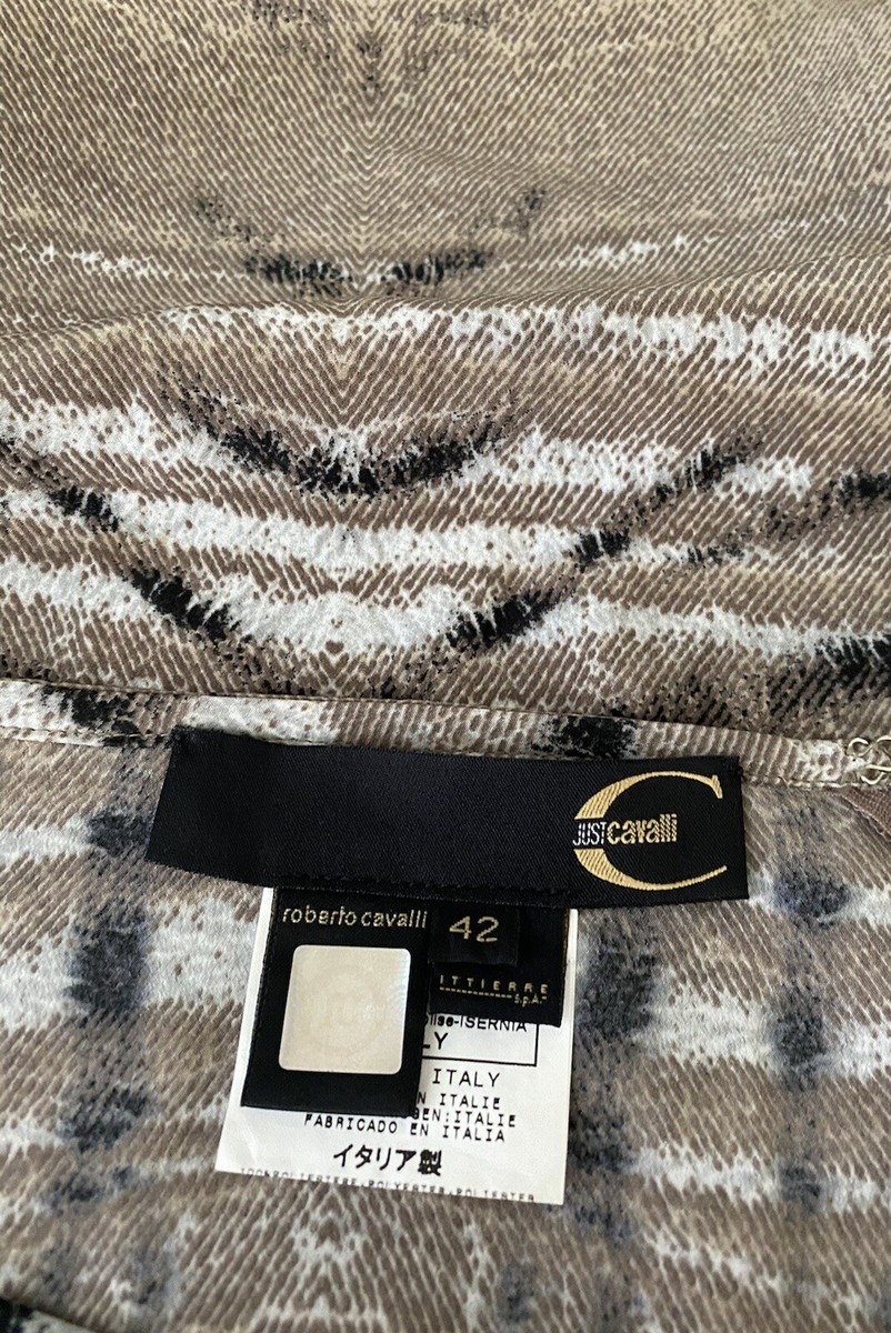 美品♡roberto cavalli ショートパンツ Roberto Cavalli Just Tiger Animal Print Mini Skirt Size 42