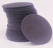 25 BLACK .062" FIBRE POOL BILLIARD CUE TIP PADS OVERSIZED BETWEEN TIPS & FERRULE