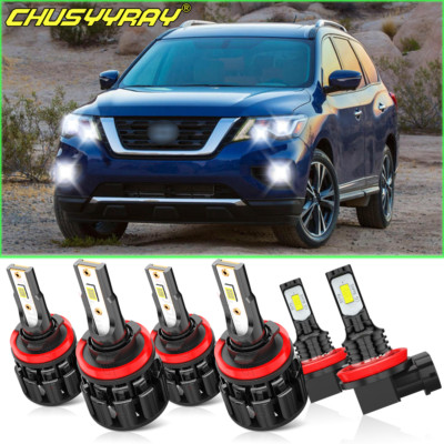 Para For 2017-2020 Nissan Pathfinder High/Low Beam Bombillas de Luz Antiniebla