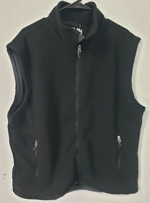 Joe's USA Men's Soft And Cozy Fleece Vest, Black, X-Large | eBay