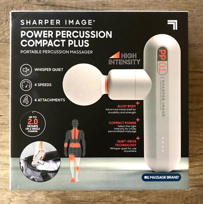 Sharper Image Deep Tissue Massager Therapy Power Percussion Compact Plus
