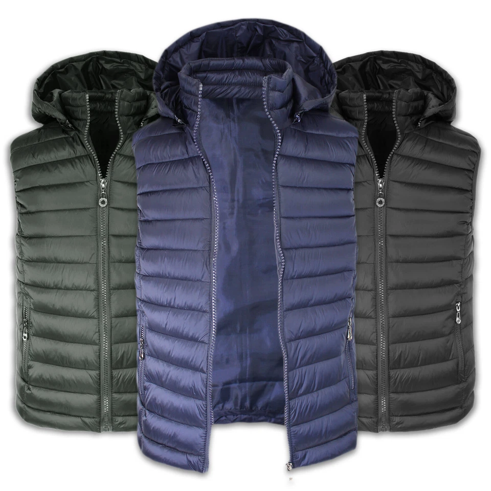 Herren Winter Ärmellose Jacke Slim Fit Freizeitjacke VEQUE