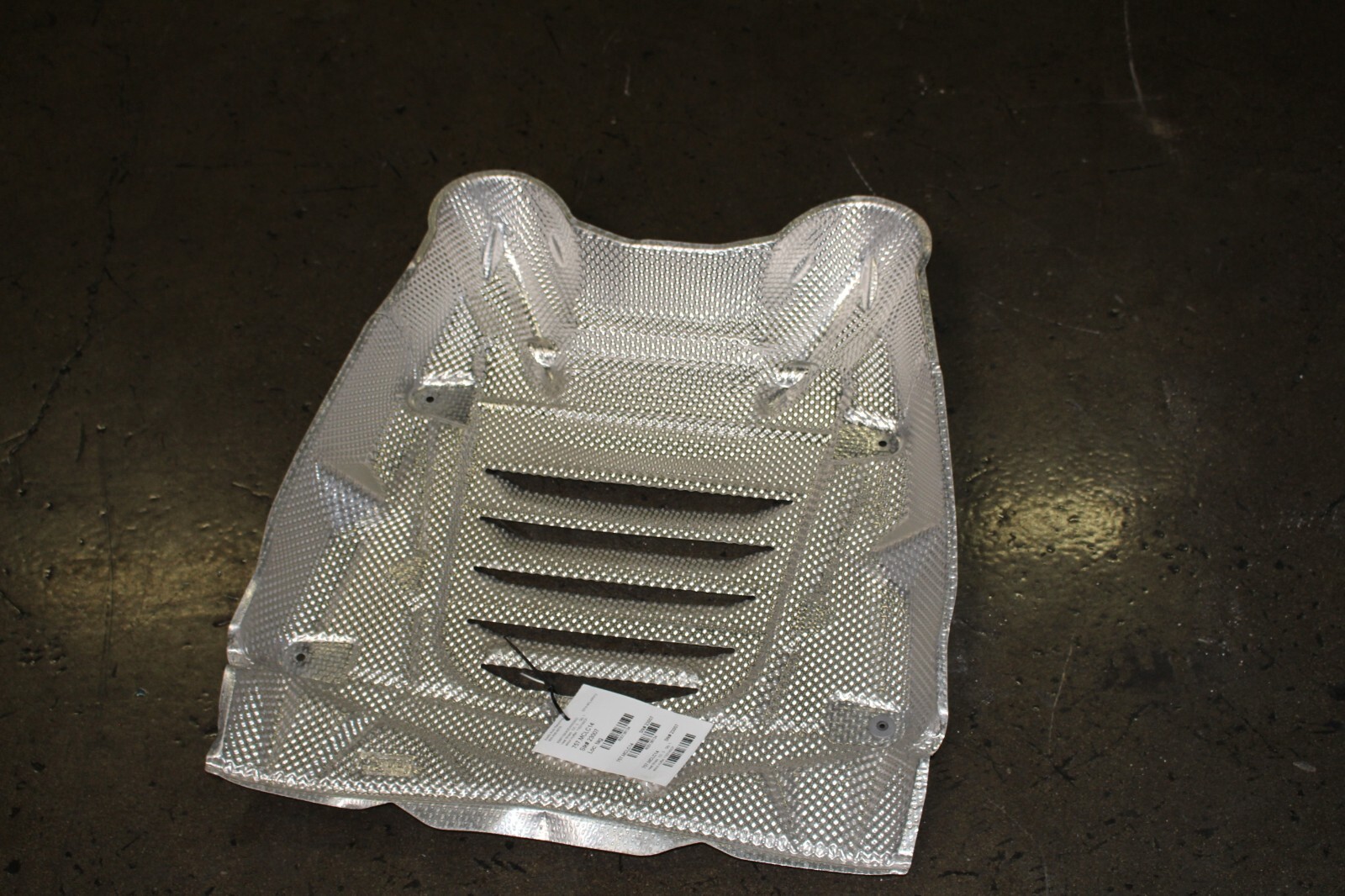 McLaren MP4-12C, Top Muffler Heat Shield, Used, P/N 11E0180CP