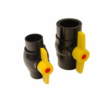 1.5/2/3in SOLVENT WELD BALL VALVE WATER FLOW REGULATOR TAPS KOI FISH POND PIPE