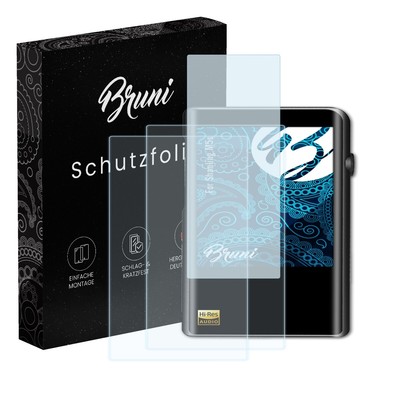 Bruni 2x Folie für Shanling M5s Schutzfolie Displayschutzfolie