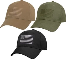 American US Flag Embroidered Low Profile USA Baseball Cap Adjustable Hat