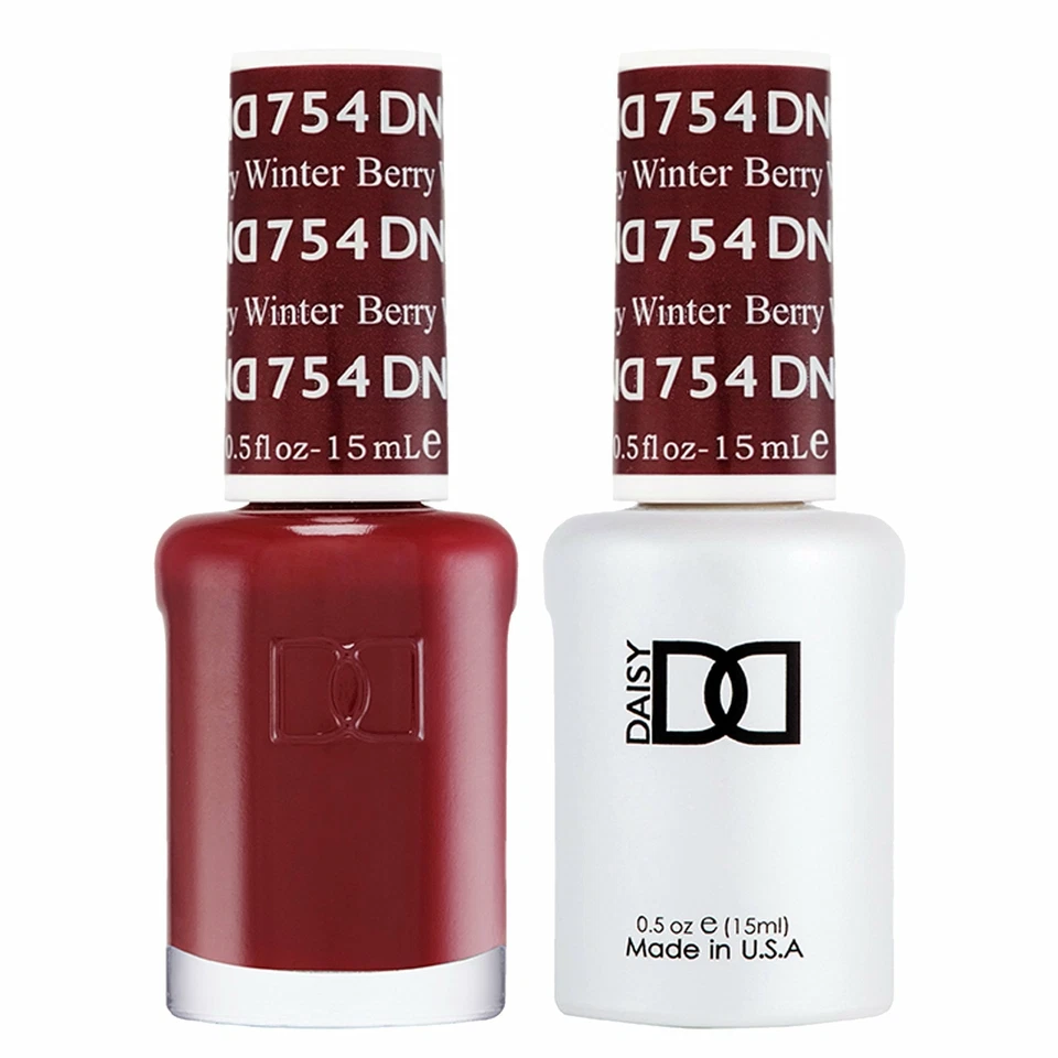 DND GEL DND Duo Gel & Nail Polish Set - Winter Berry 754 - 2x15ml