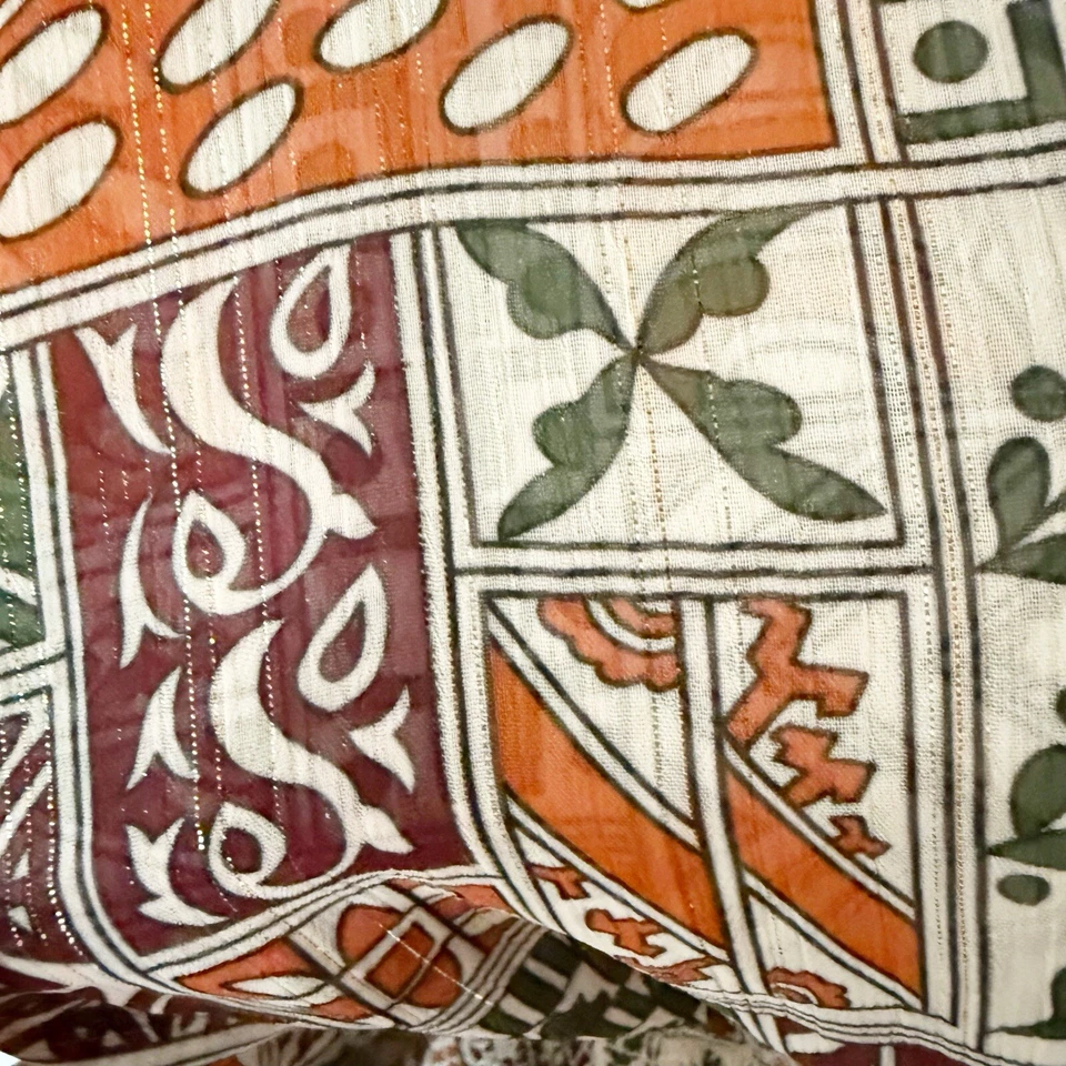 Maxi Vestido Julie Marrón Para Mujer Metálico Cuello Profundo Mediano Boho Festival Hippie Foto 4 de 4