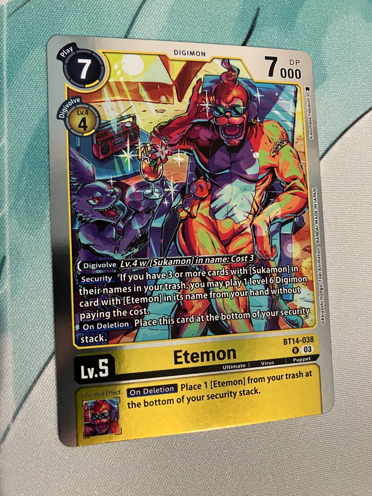 Etemon BT14-038 R Digimon CCG | Blast Ace Near Mint