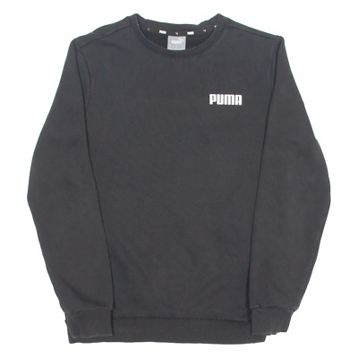 PUMA Herren Sweatshirt Schwarzer Rundhalsausschnitt S