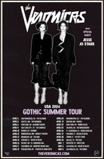 THE VERONICAS Gothic Summer Tour 2024 Ltd Ed RARE Poster! Pop Rock Electropop