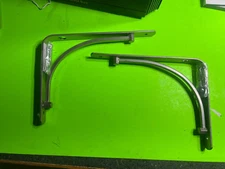 1  Stylewell Classic Arch Decorative Shelf Bracket Satin Nickel Steel 6" x 8"