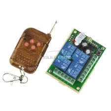 DC12V 4-Channel 10A Relay Wireless RF Remote Control Switch Transmitter Receiver