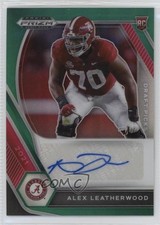 2021 Panini Prizm Draft Picks Green Alex Leatherwood #DPA-ALE Auto 00em