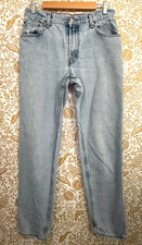 Vintage Levi's 550 Women's 10L Relaxed Tapered Light Wash Jeans 100 Cotton 2000