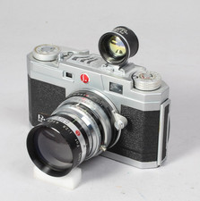 PETRI 2.8 COLOR CORRECTED SUPER RANGEFINDER 4.5CM LENS  TELE LENS W VIEWFINDER