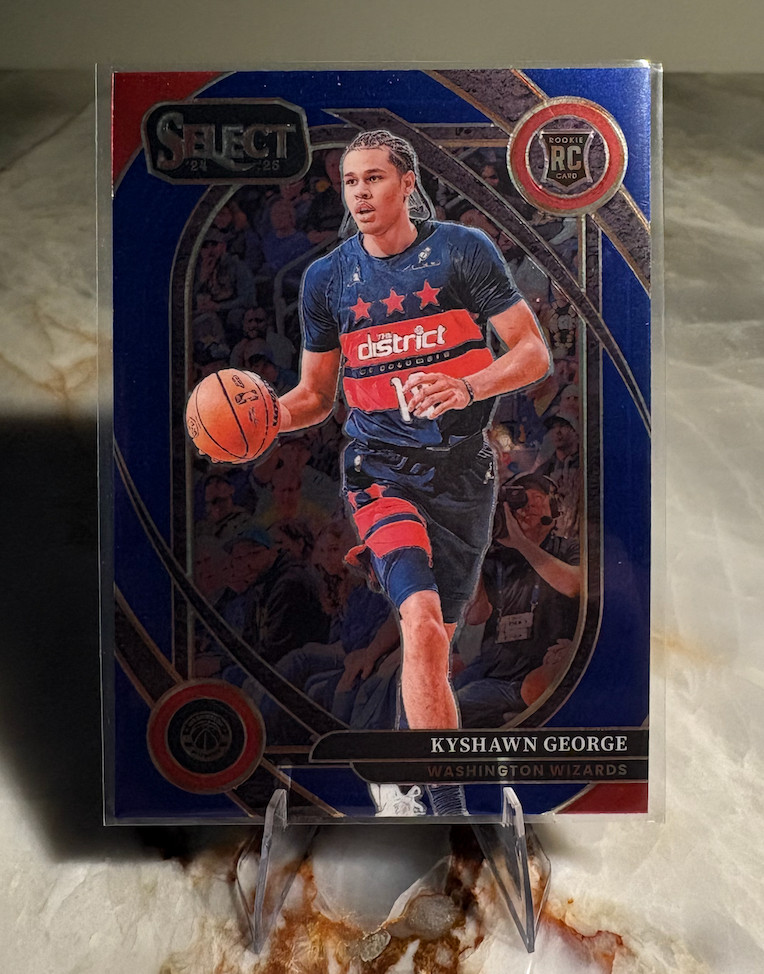 2024-25 Select Kyshawn George Courtside RC Blue Retail #285 Wizards