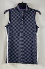 Lohla Sport Women's Polka Dot Sleeveless Golf Tennis Top Navy Blue NWT Sz S — photo 1