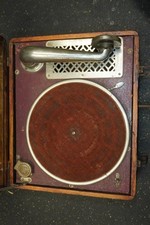  Rare Crank Phonograph with Victrola Talking Machine No 2 Reproducer Works