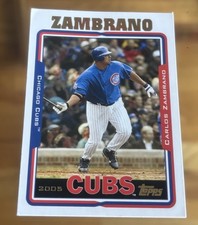 2005 Topps Carlos Zambrano #258 Chicago Cubs Baseball Card