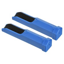 2Pcs Pool Cue Tip Trimmer Billiard Pool Cue Tip Shaper Repair Tool Blue