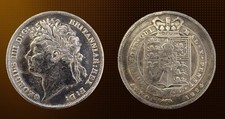 George IIII, Silver Shilling 1824 .925 silver coin Nice Grade