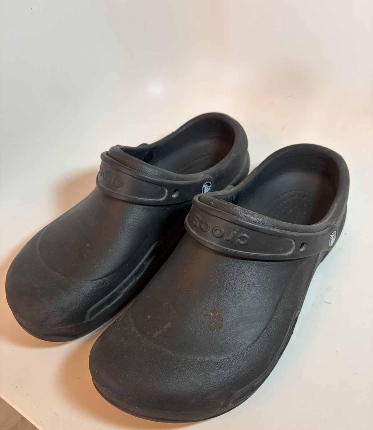 Crocs Bistro Clog Men's 13 Black Closed Toe Slip Resistant Nurse Chef Work Shoe