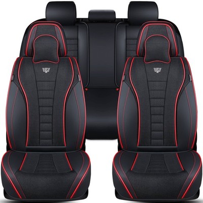 Hyundai Santa Fe DM Bj 2012-18 kompatible Schonbezüge in Schwarz FNL1