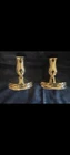 Towle Sterling Silver Candlesticks | Trumpet Style 3.5" Rope Edge Weighted Pair