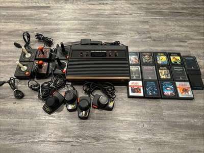 Original Atari 2600 Console CX-2600A - Wood Grain -  14 games - Extras Working