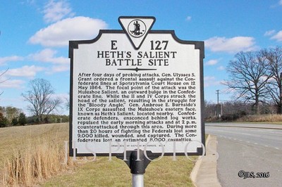Virginia - Spotsylvania Historical Marker E127 (4x6 Photo)