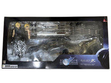 Square Enix Play Arts Kai Cloud Strife & Fenrir FFVII Action Figure Set Opened