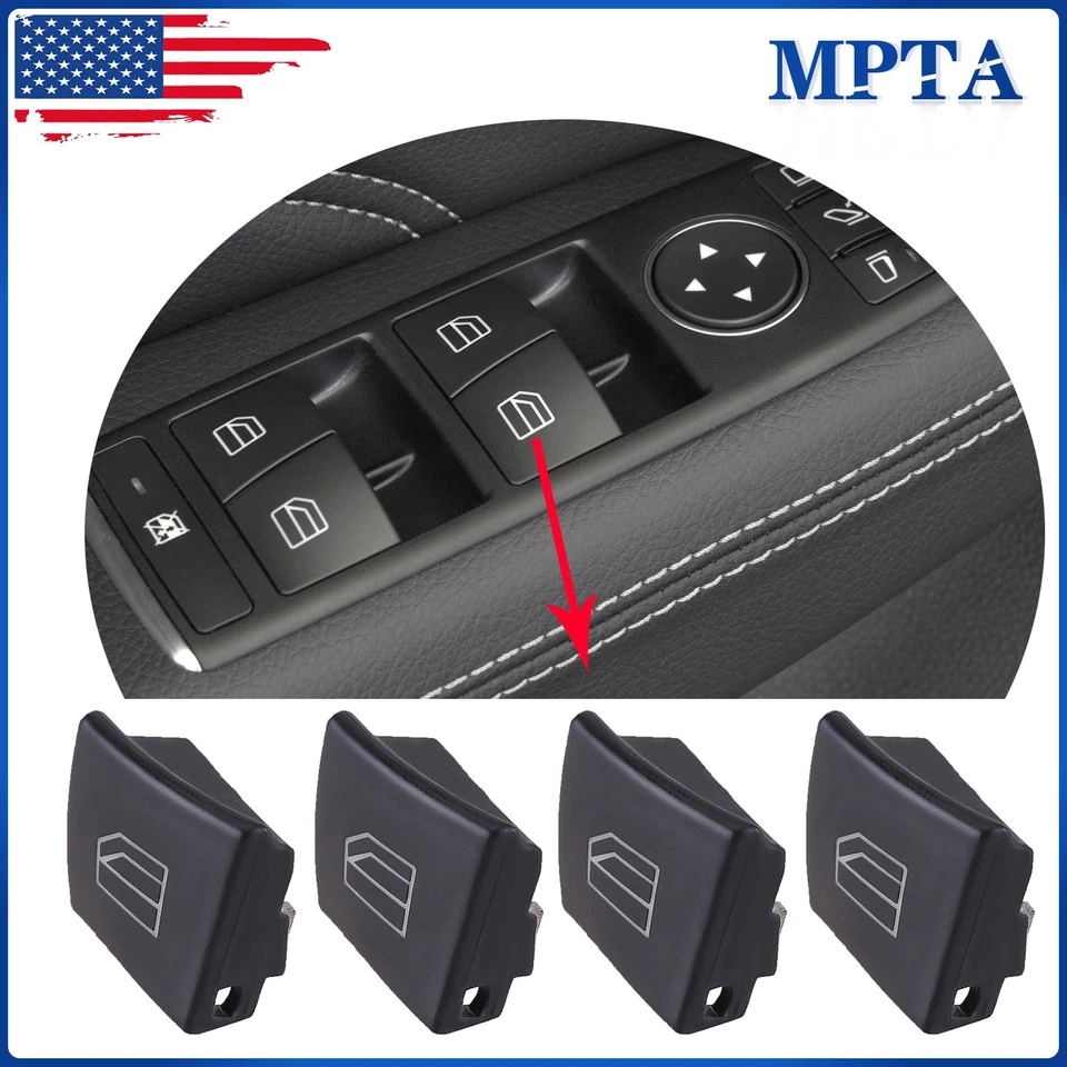 Крышка кнопки переключателя стекла водителя для Mercedes-Benz W204 C-класса W212 X156 4 шт. - Изображение 2 из 4