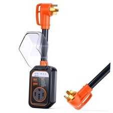 RV Surge Protectors 50 Amp Waterproof, 2025 New 50AMP 50AMP-9500J-Orange