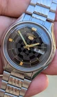 Vintage Seiko 5 Automatic Watch 21 Jewels Black dial 6309 Day Date Japan