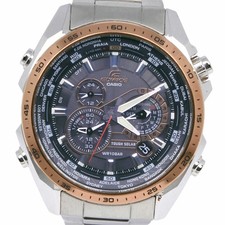 Casio Edifice EQS-500 Stainless Steel Gray Solar Watch for Men 42mm S609036