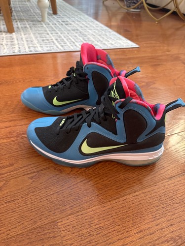 Nike Lebron IX 9 South Coast Blue Basketball-Mens Size 9.5
