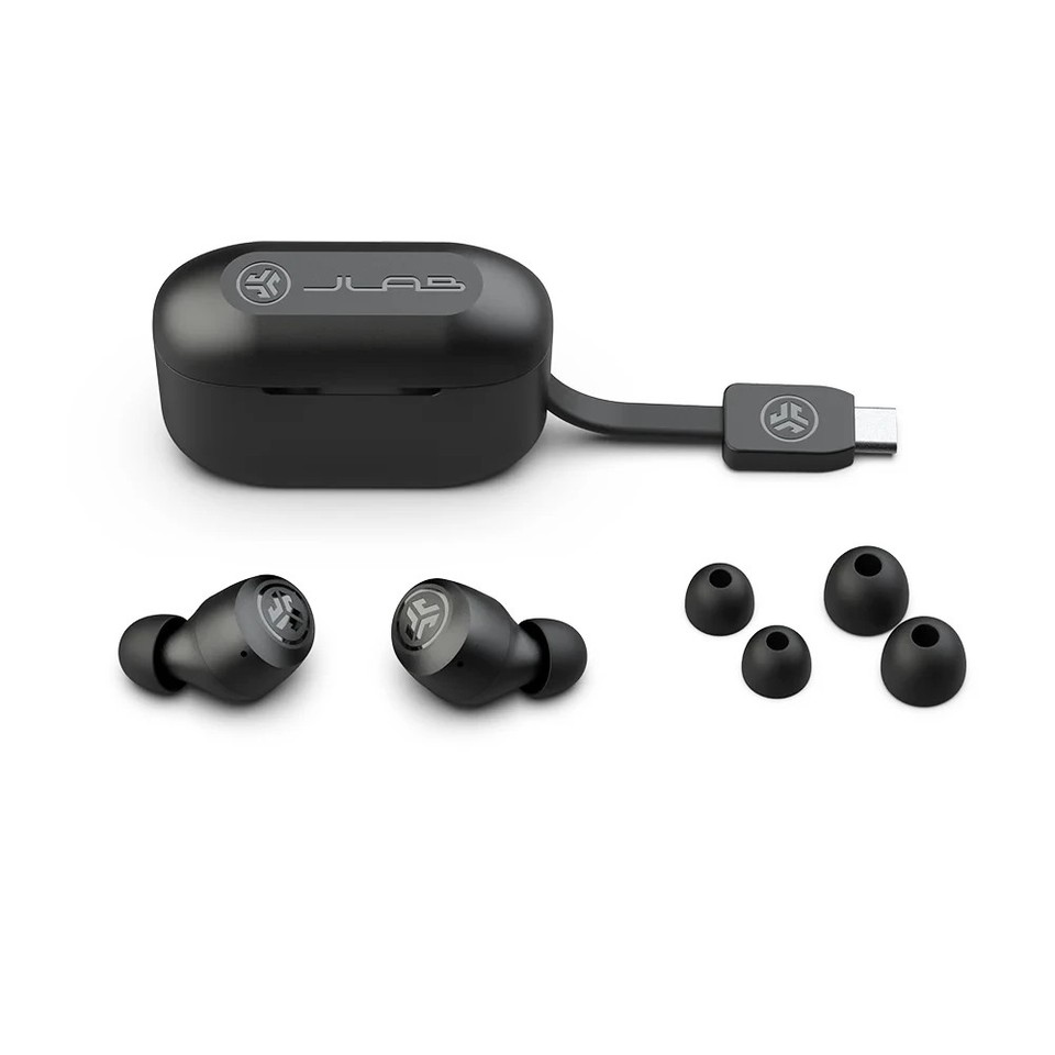 Jlab Go Pop+ 35 Stunden In-ear Kopfhörer Black Headset Bluetooth True wireless