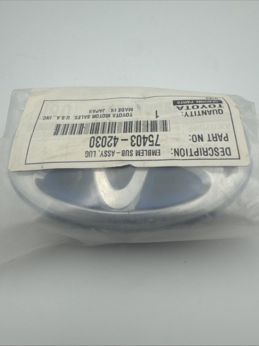 OEM 2016 2017 2018 Toyota Rav4 Hybird Rear Liftgate Emblem Blue Logo 75403-42030 - Picture 2 of 3