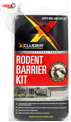 Xcluder Rodent Control Fill Fabric, Large DIY Kit, Stainless Steel Wool, Stops R